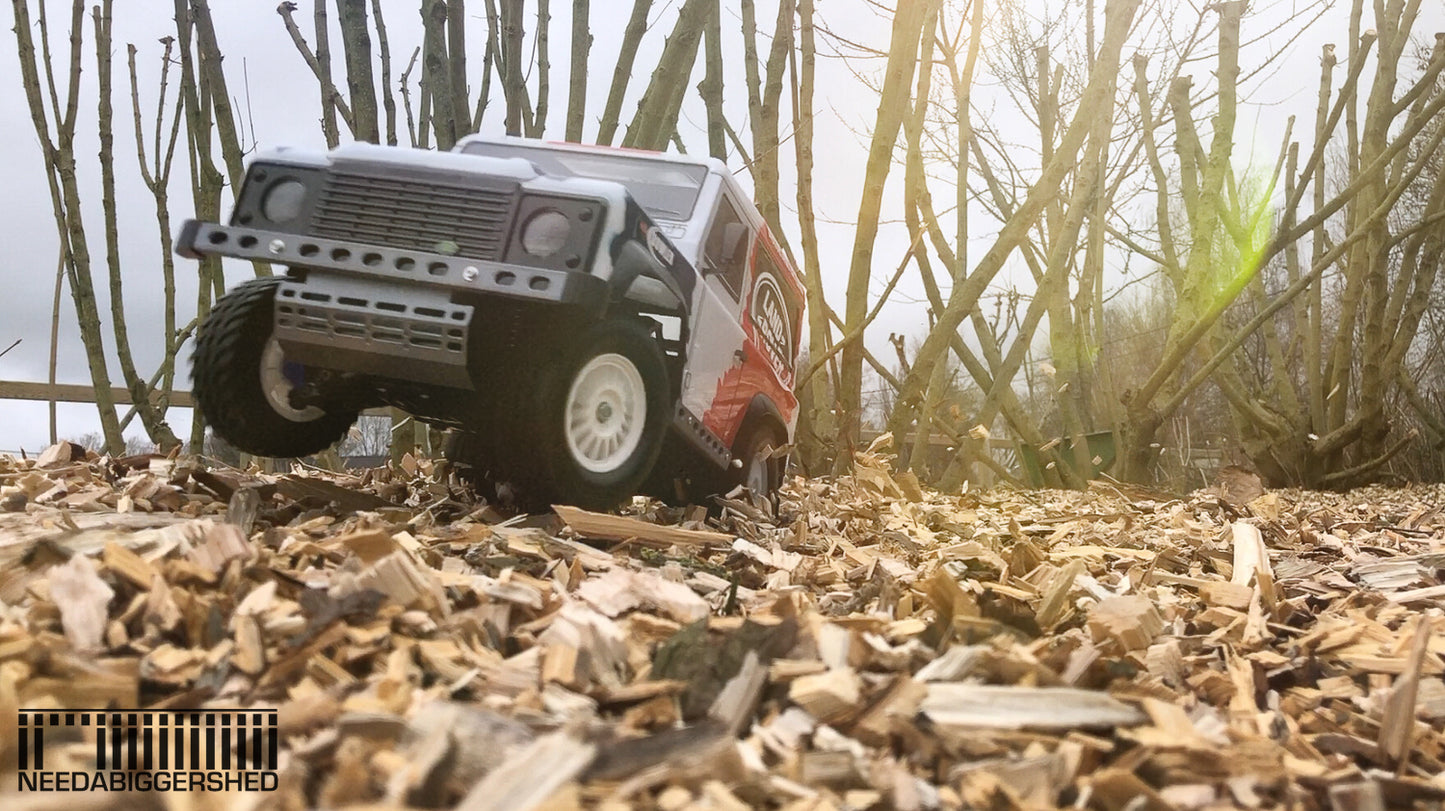 Defender door handles and fuel cap.