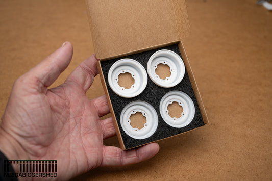 SRB wheel covers in ABS for Tamiya Rough Rider