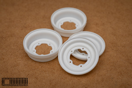 SRB wheel covers in ABS for Tamiya Rough Rider