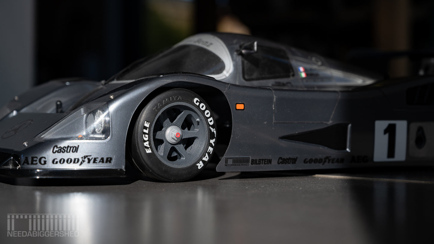 Tamiya Mercedes C11 wheels for RUBBER tyres - Pre Order.