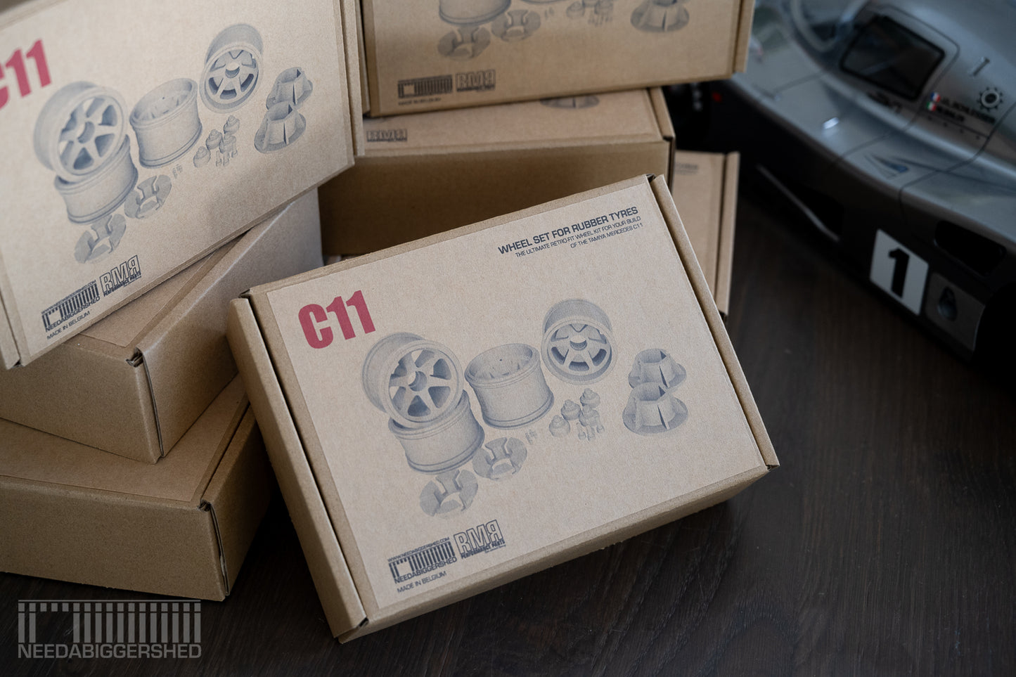 Tamiya Mercedes C11 wheels for RUBBER tyres - Pre Order.