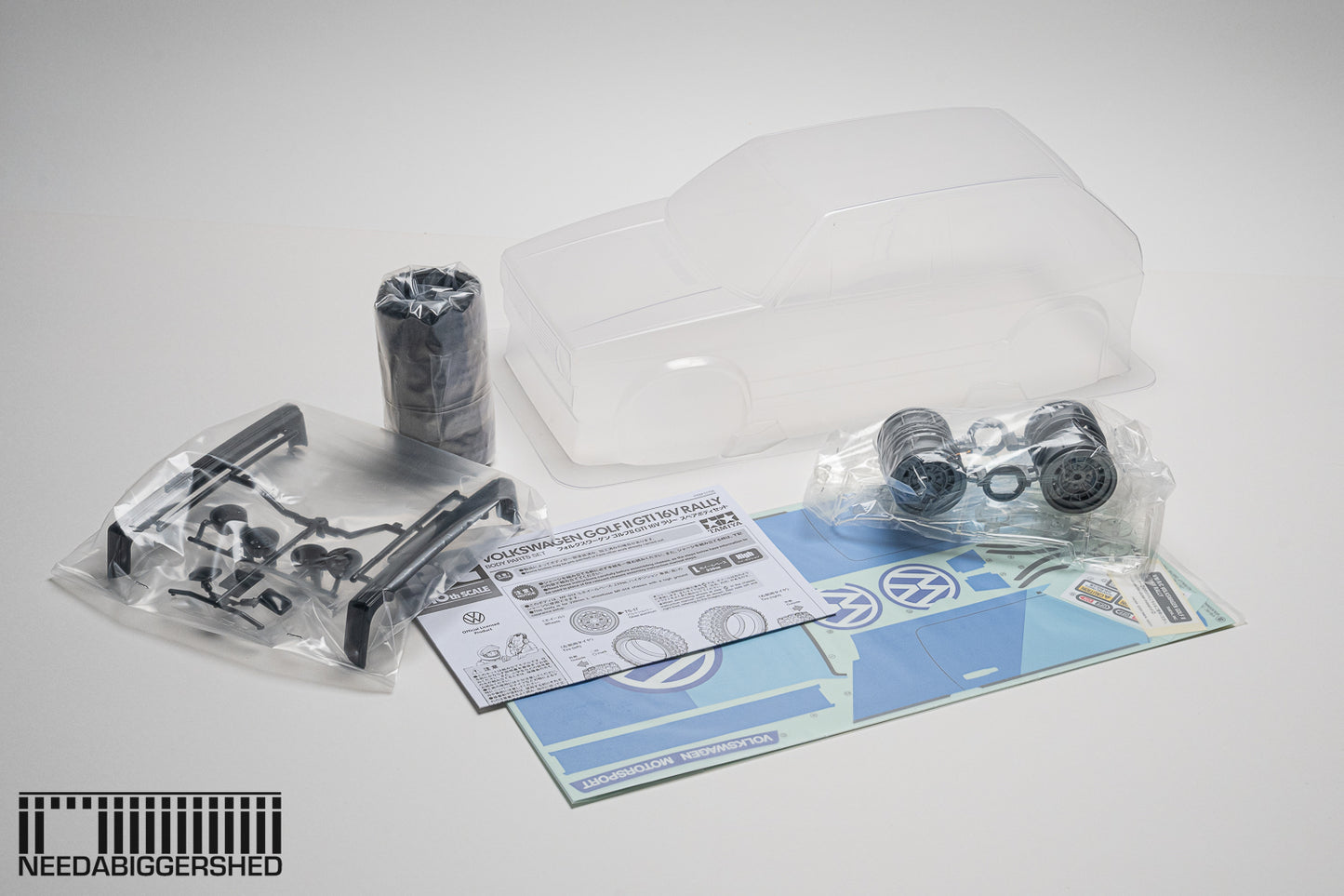 Tamiya Golf II GTI 16V Rally body set and wheels - ORIGINAL