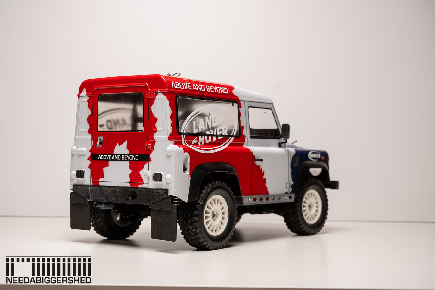 Defender door handles and fuel cap.