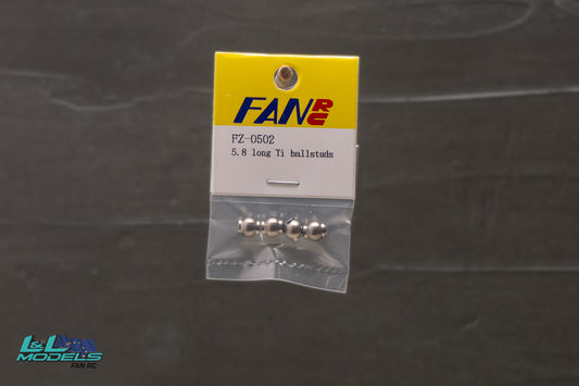 5.8mm Short Ti Ball Studs Yokomo Dogfighter 91/92 93 93wcs and Yz-10 94 to 97