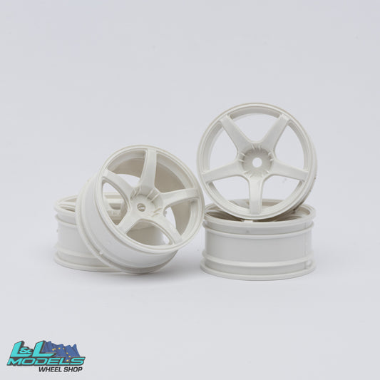 5 spoke wheels - white - 6mm offset - 26mm