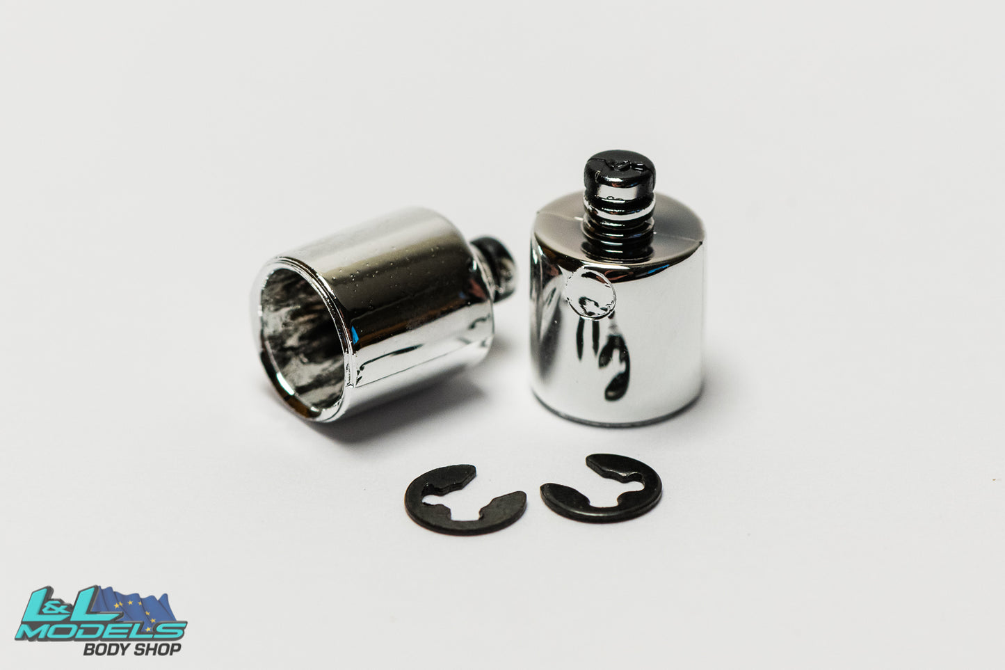 Small straight cut exhaust tips - Chrome
