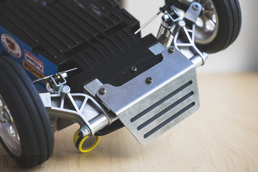 Tamiya Wild One alloy skid plate - Slotted