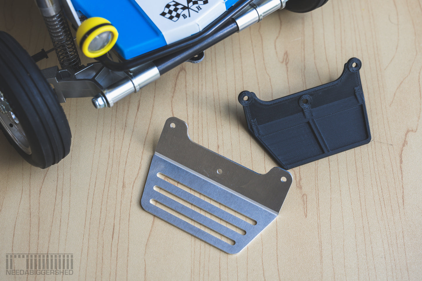 Tamiya Wild One alloy skid plate - Slotted