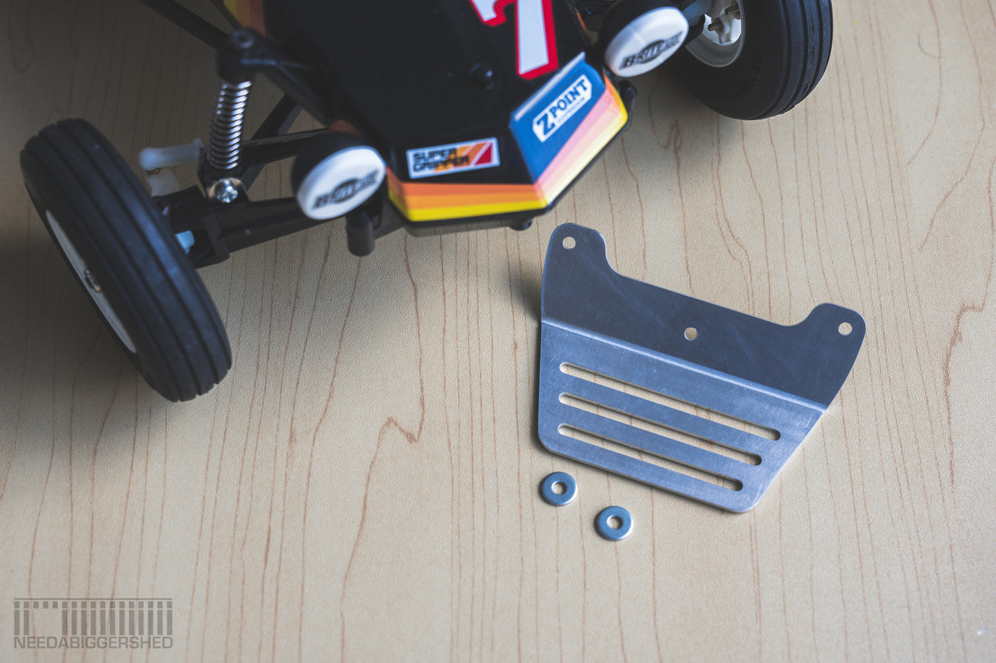 Tamiya Hornet / Grasshopper alloy skid plate