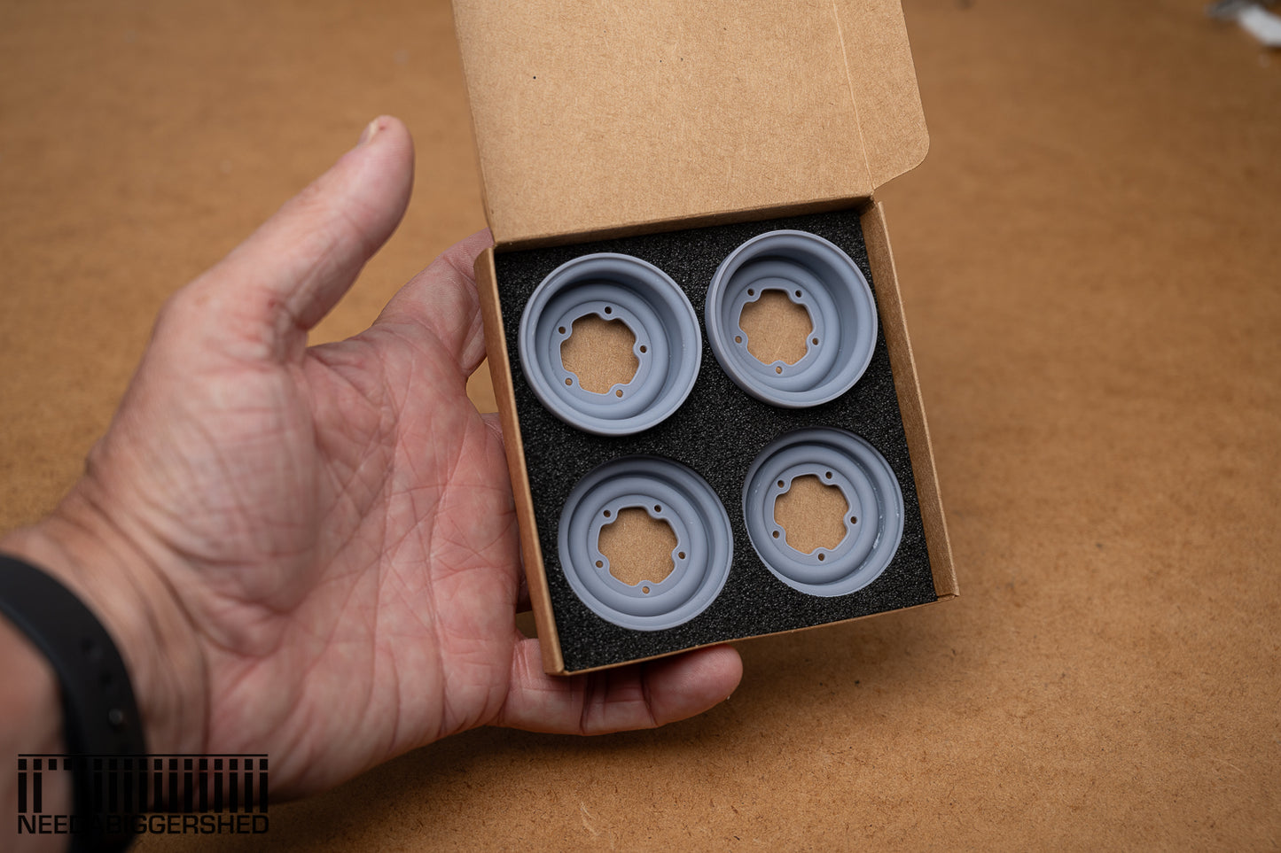 SRB wheel covers in resin for Tamiya Rough Rider