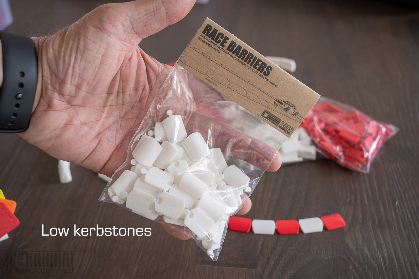 Tablet top racer barriers - 1/64 scale - Bag of 50 -  Pre-order.