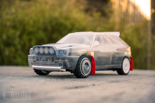 Tamiya Lancia Delta integrale with knight customs and Needabiggershed details