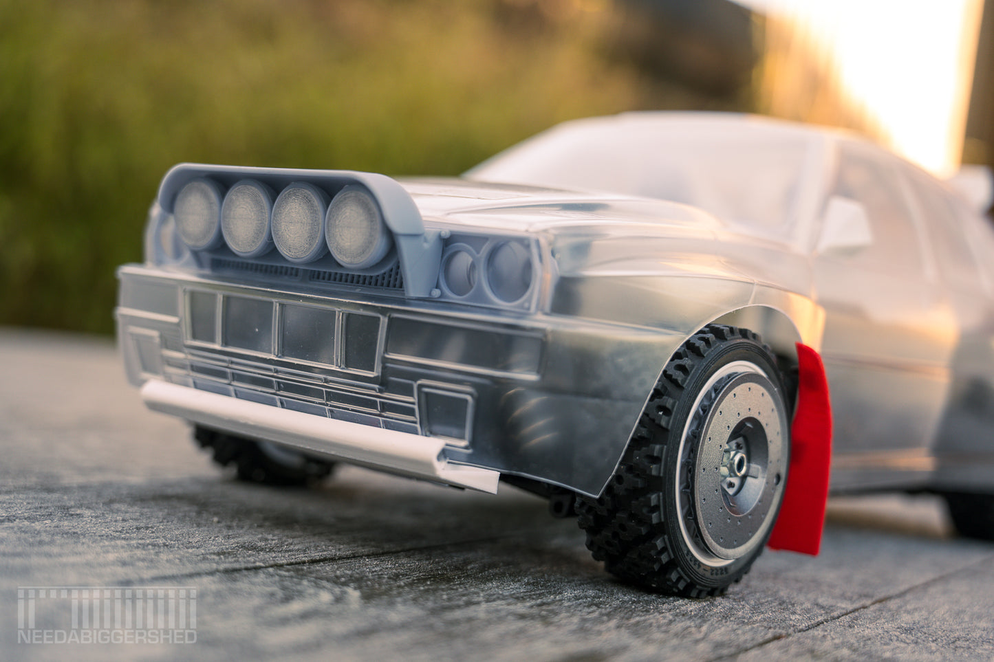 Tamiya Lancia Delta integrale with knight customs and Needabiggershed details