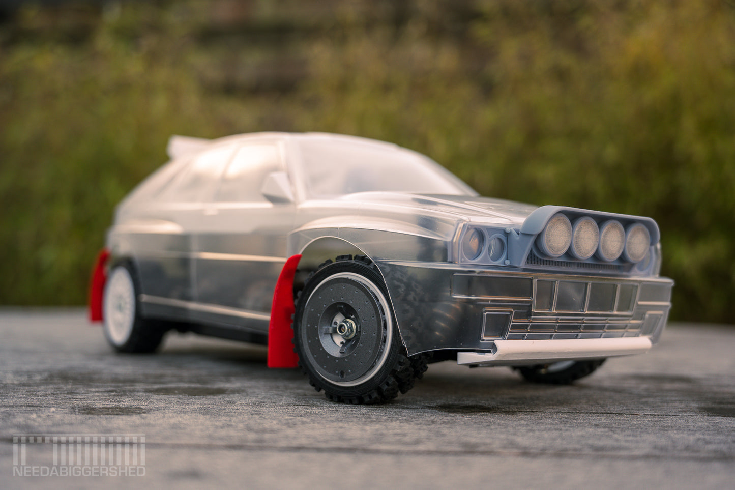 Tamiya Lancia Delta integrale with knight customs and Needabiggershed details