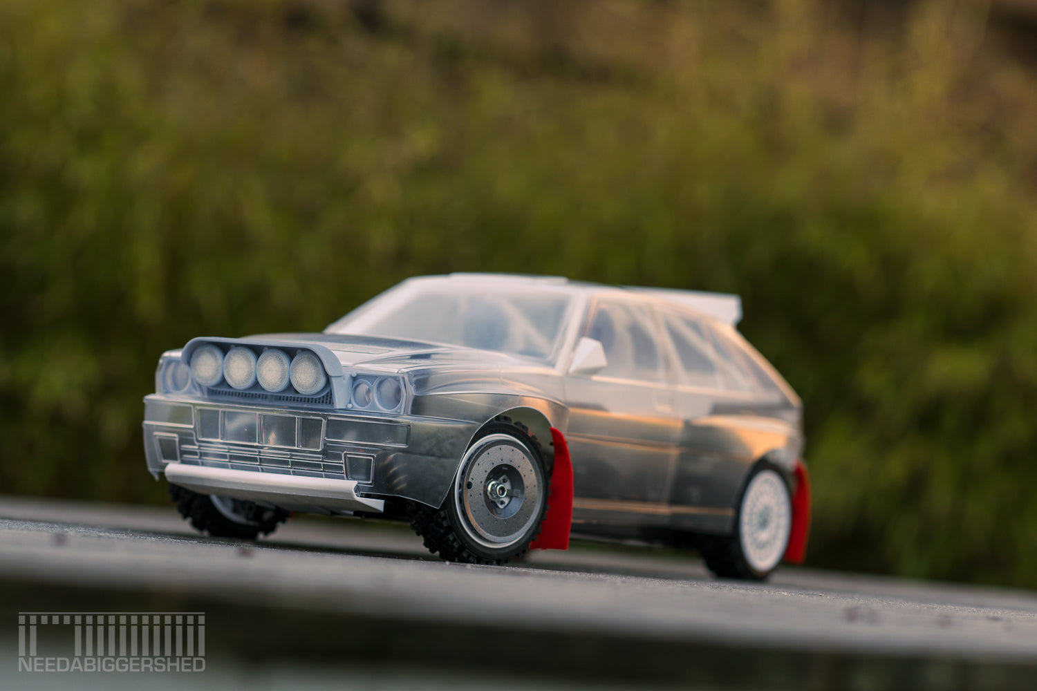 Tamiya Lancia Delta integrale with knight customs and Needabiggershed details