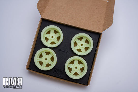 Lancia Stratos wheels - 42mm - 3D printed resin - Set of 4