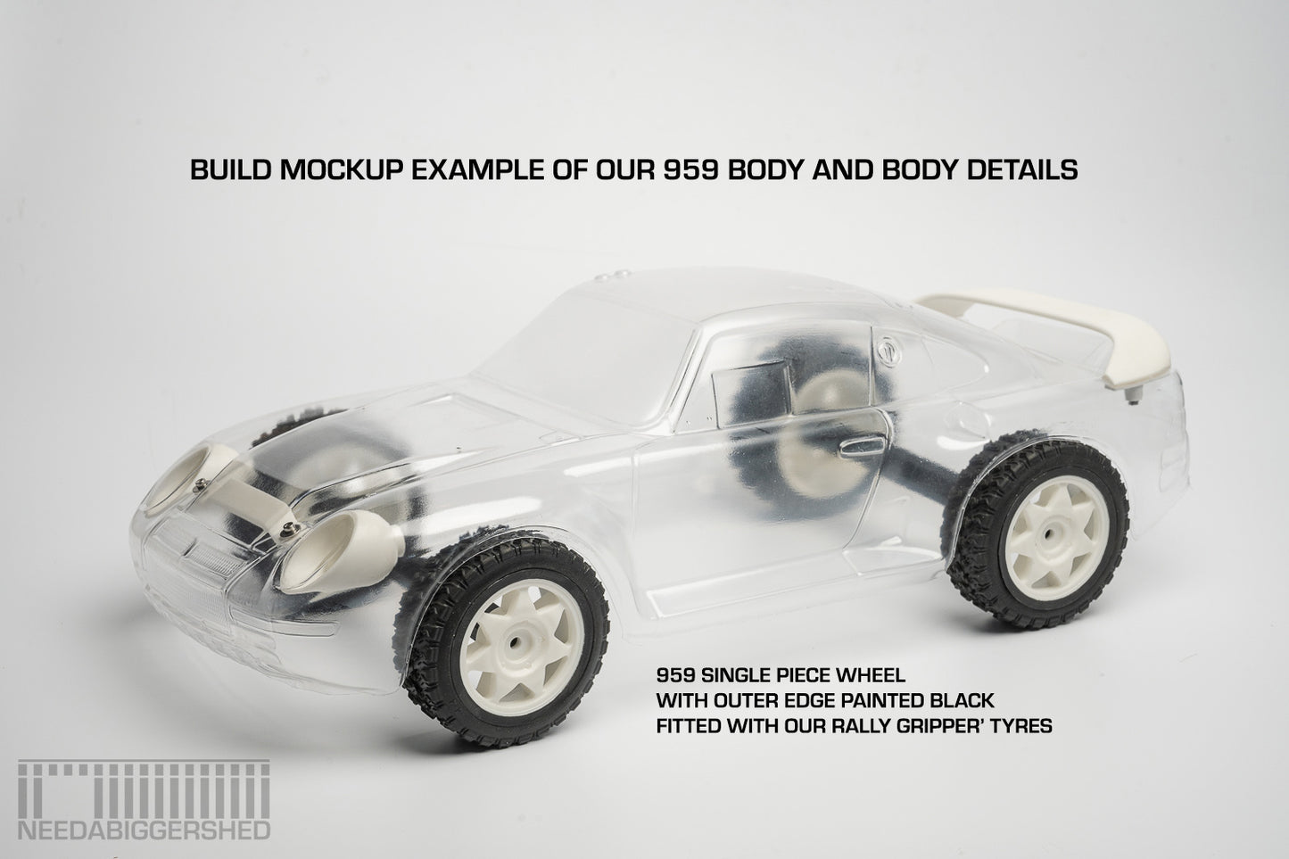 959 Solid Rear wing and front light buckets. PRE- ORDER