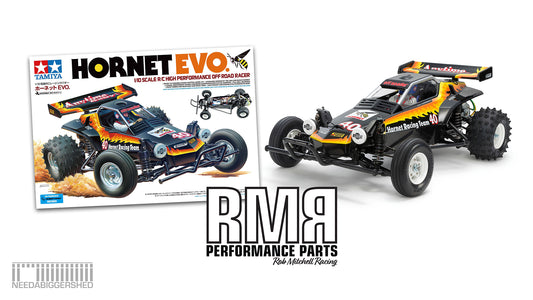 (58742) Tamiya Hornet EVO - 2WD + RMR Alloy skid plate.