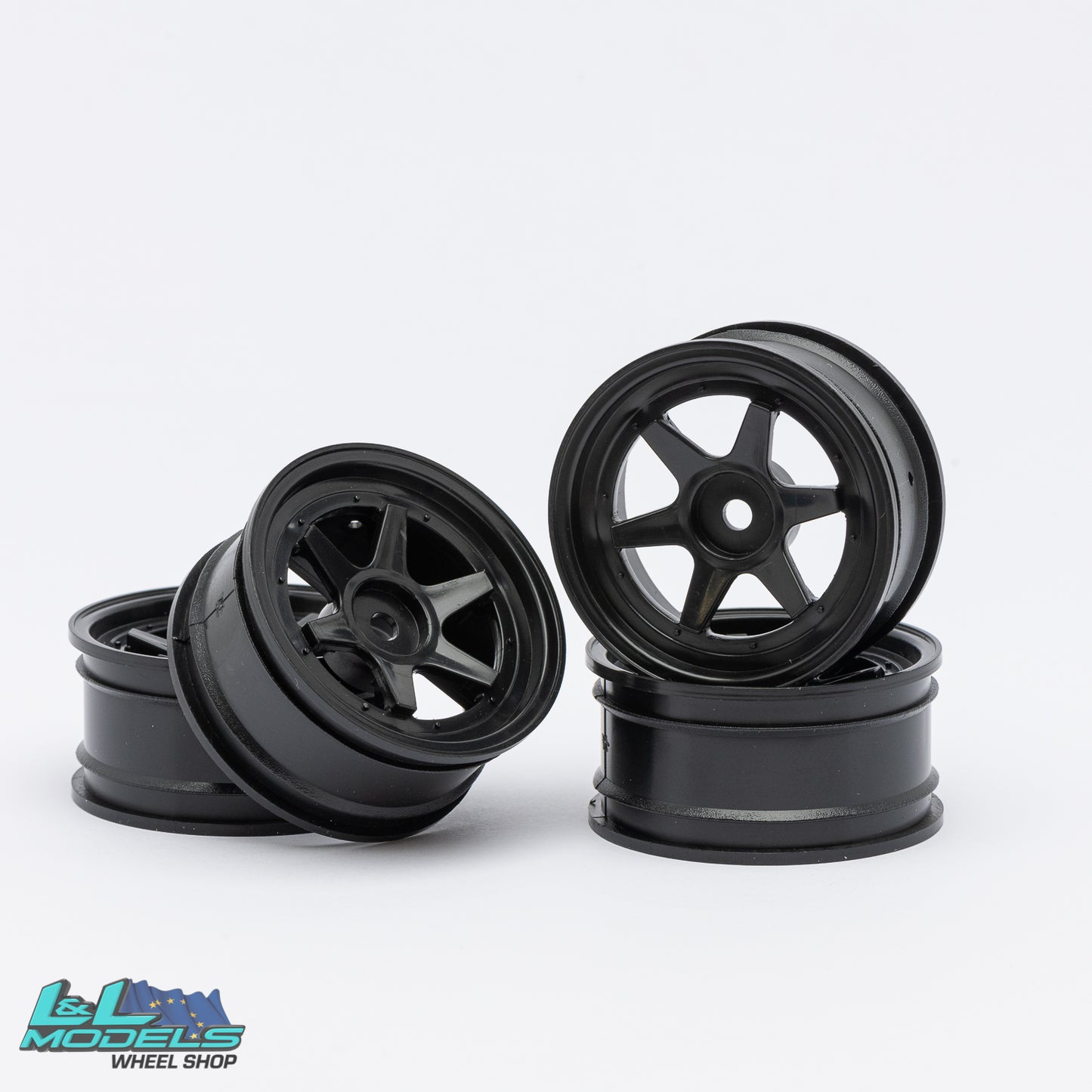 5 Spoke wheel - Black - 3mm offset - 26mm