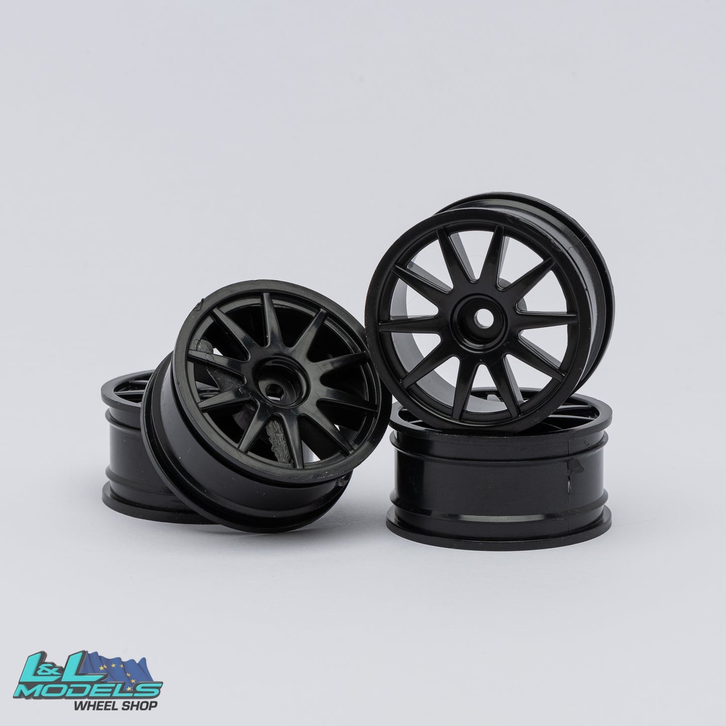 10 spoke wheels - black - 6mm offset - 26mm