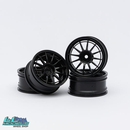 11 spoke Black - 4mm offset - 26mm